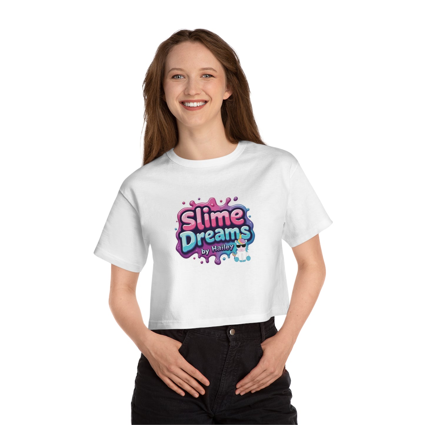 Cropped T-Shirt - Super Chic 100% Cotton Branded Top