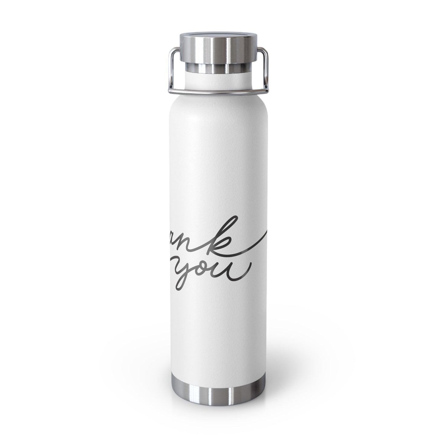 Thank You Copper Insulated Bottle - 22oz Stylish Water Flask