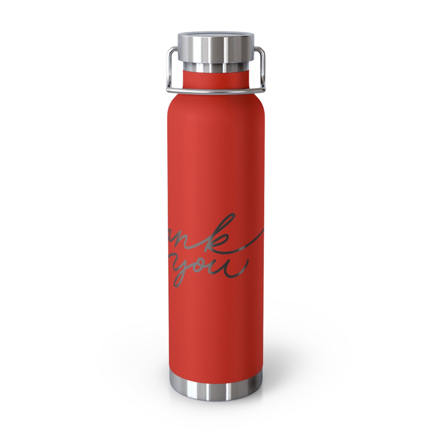 Thank You Copper Insulated Bottle - 22oz Stylish Water Flask