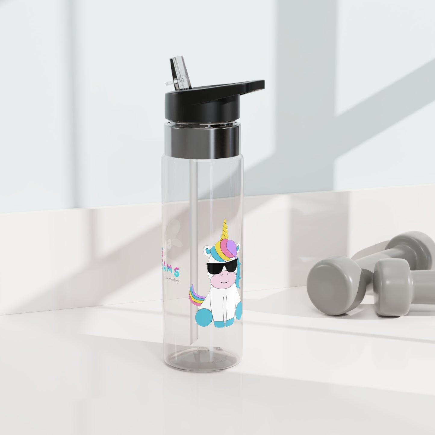 Unicorn Sport Bottle, 20oz - Personalized Cute Design
