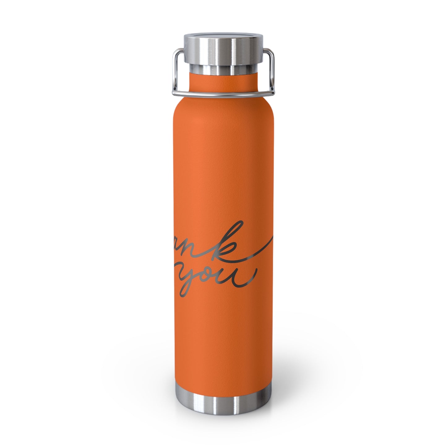 Thank You Copper Insulated Bottle - 22oz Stylish Water Flask