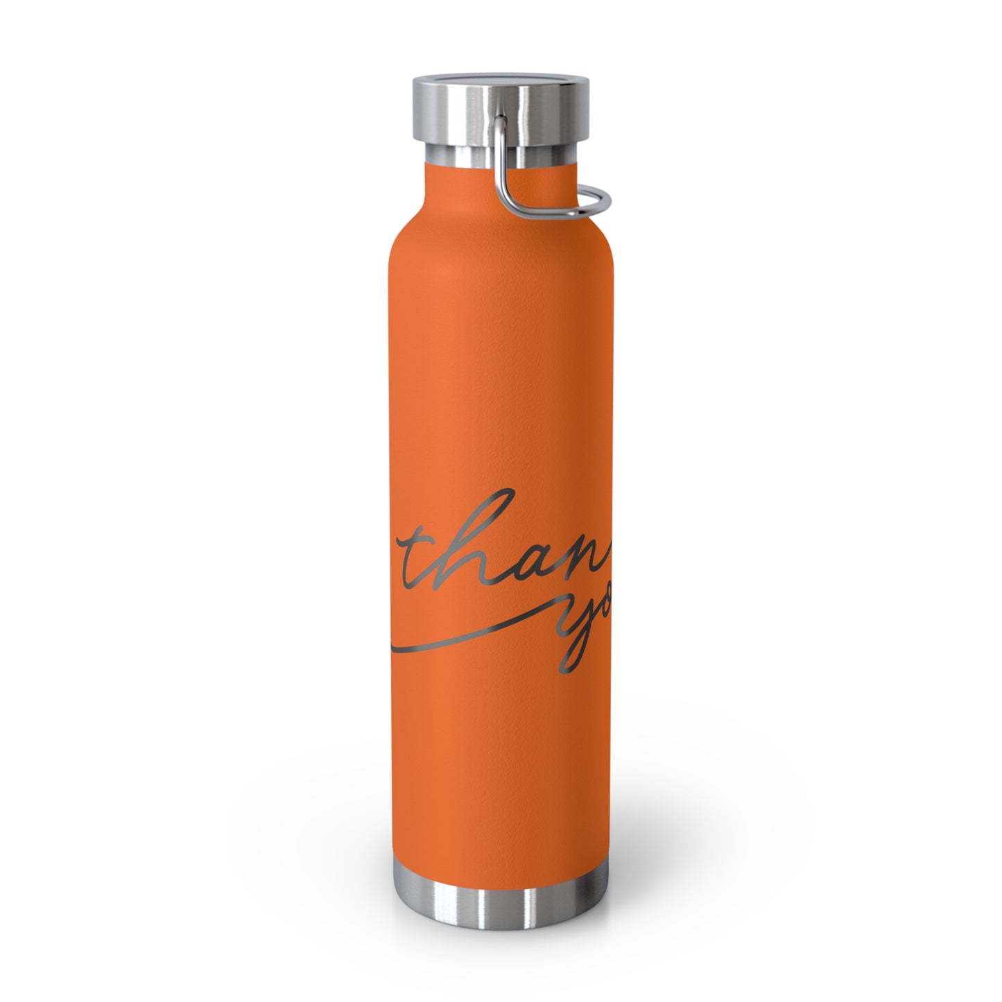 Thank You Copper Insulated Bottle - 22oz Stylish Water Flask