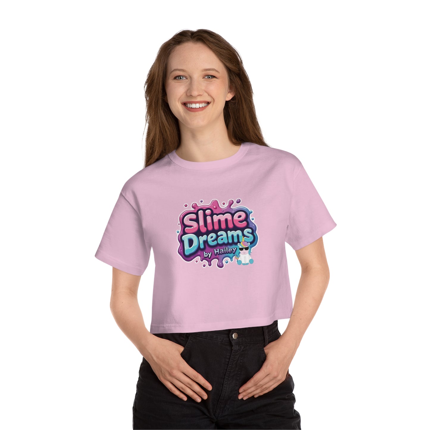 Cropped T-Shirt - Super Chic 100% Cotton Branded Top