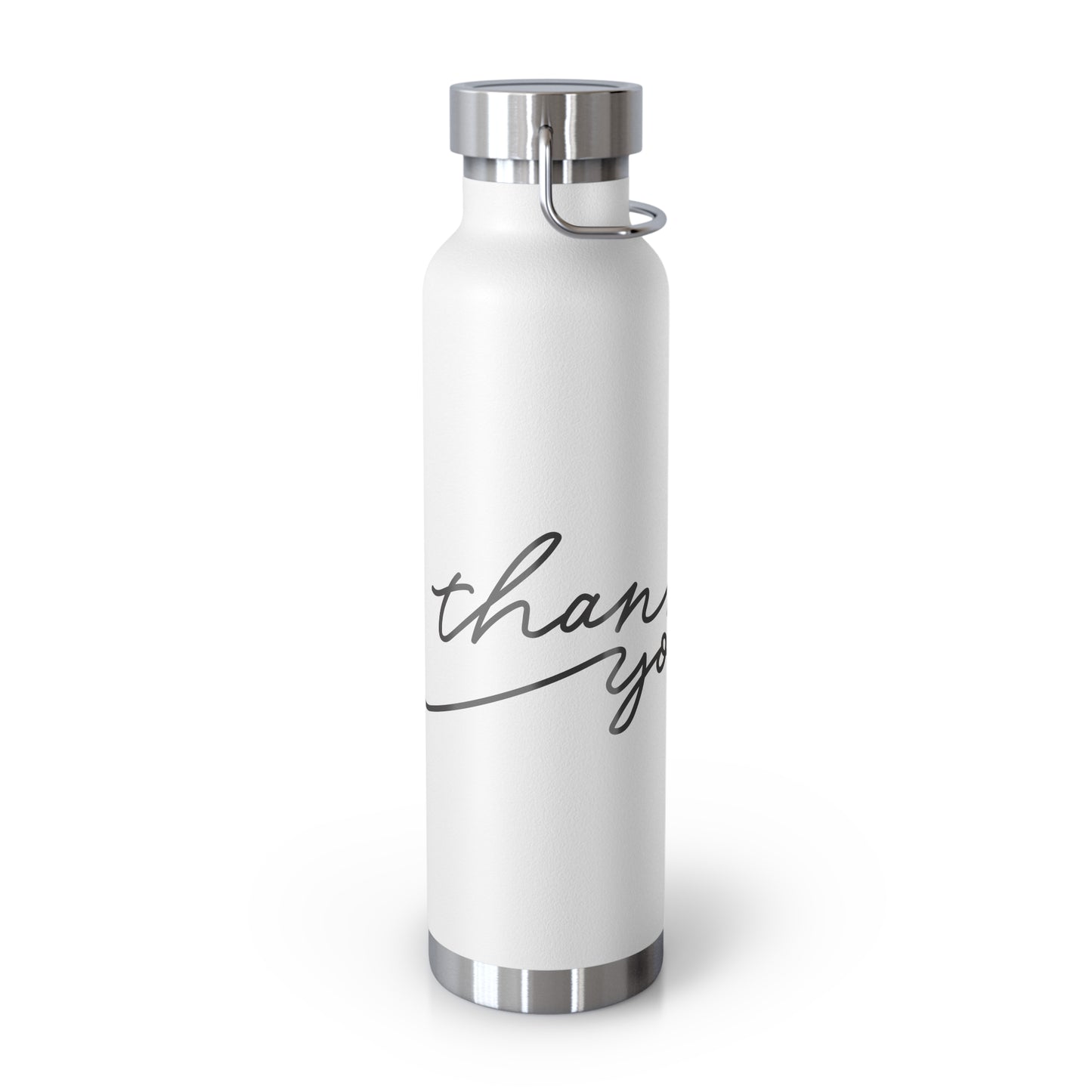 Thank You Copper Insulated Bottle - 22oz Stylish Water Flask