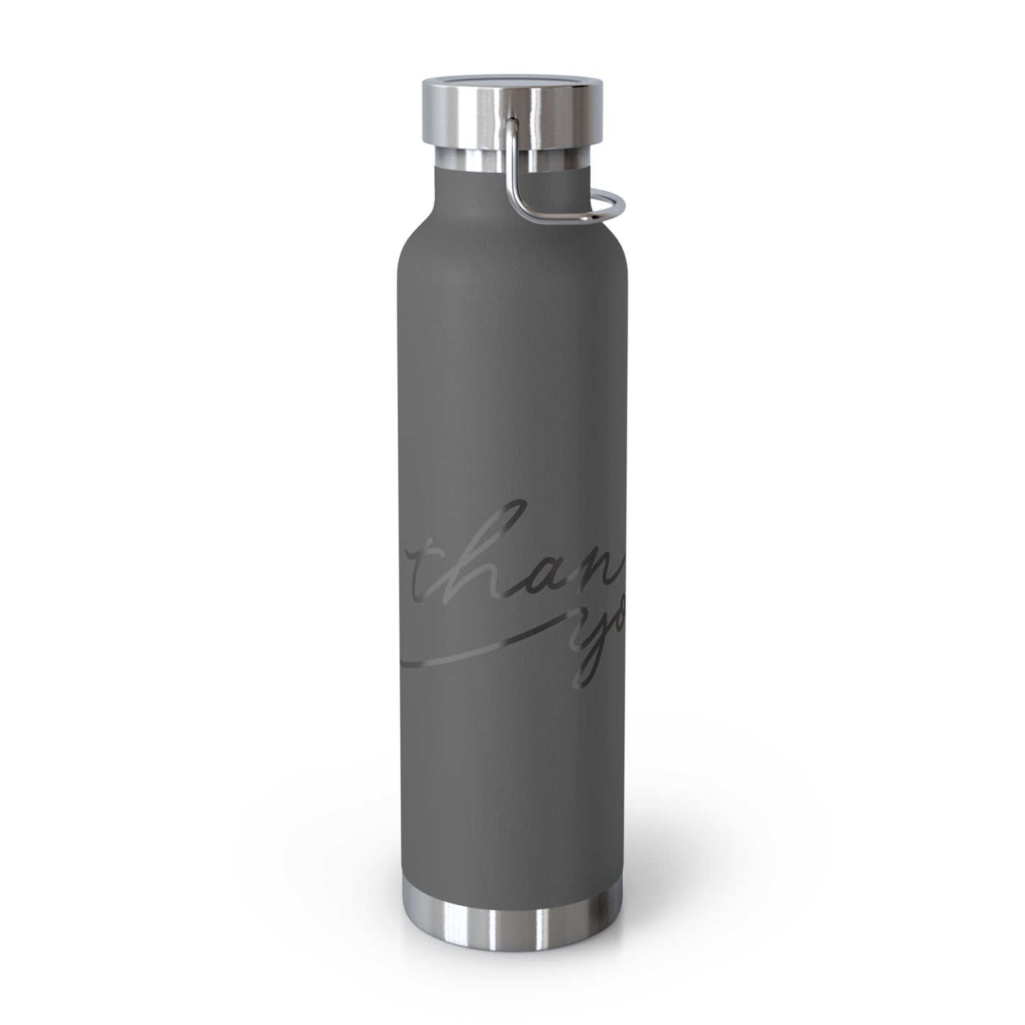 Thank You Copper Insulated Bottle - 22oz Stylish Water Flask