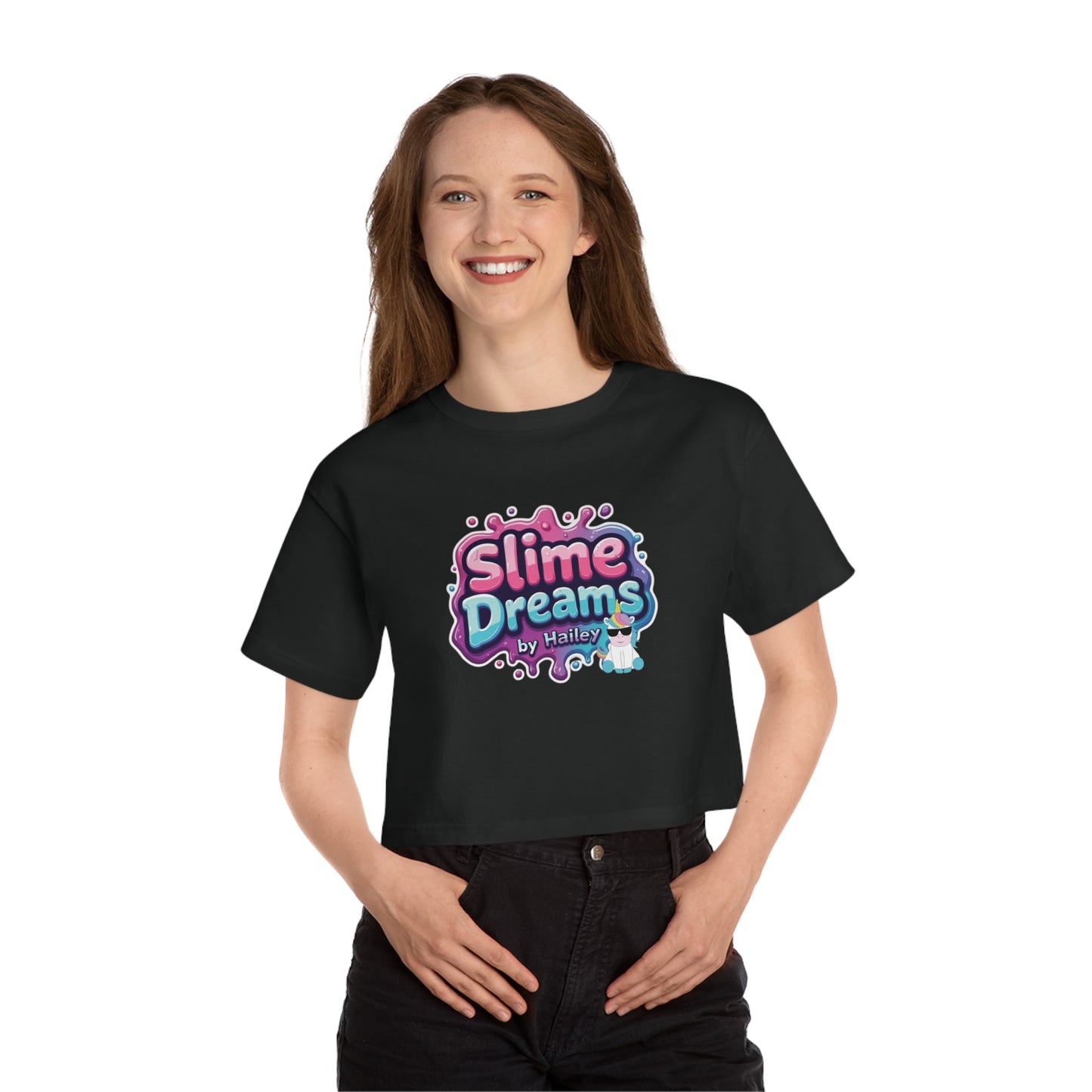 Cropped T-Shirt - Super Chic 100% Cotton Branded Top