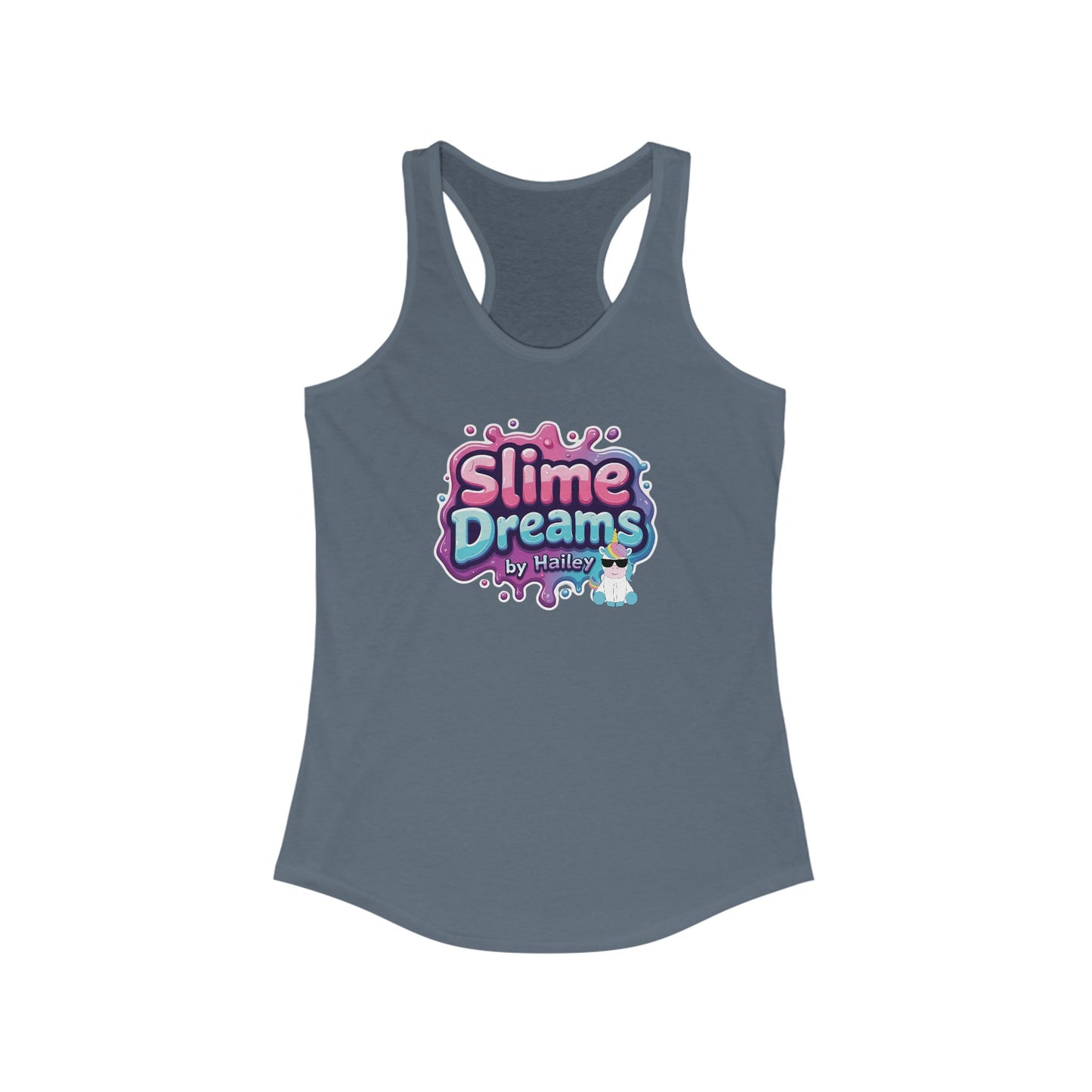 Racerback Tank - Cool and Stylish Slime Dreams by Hailey Women's Ideal Shirt