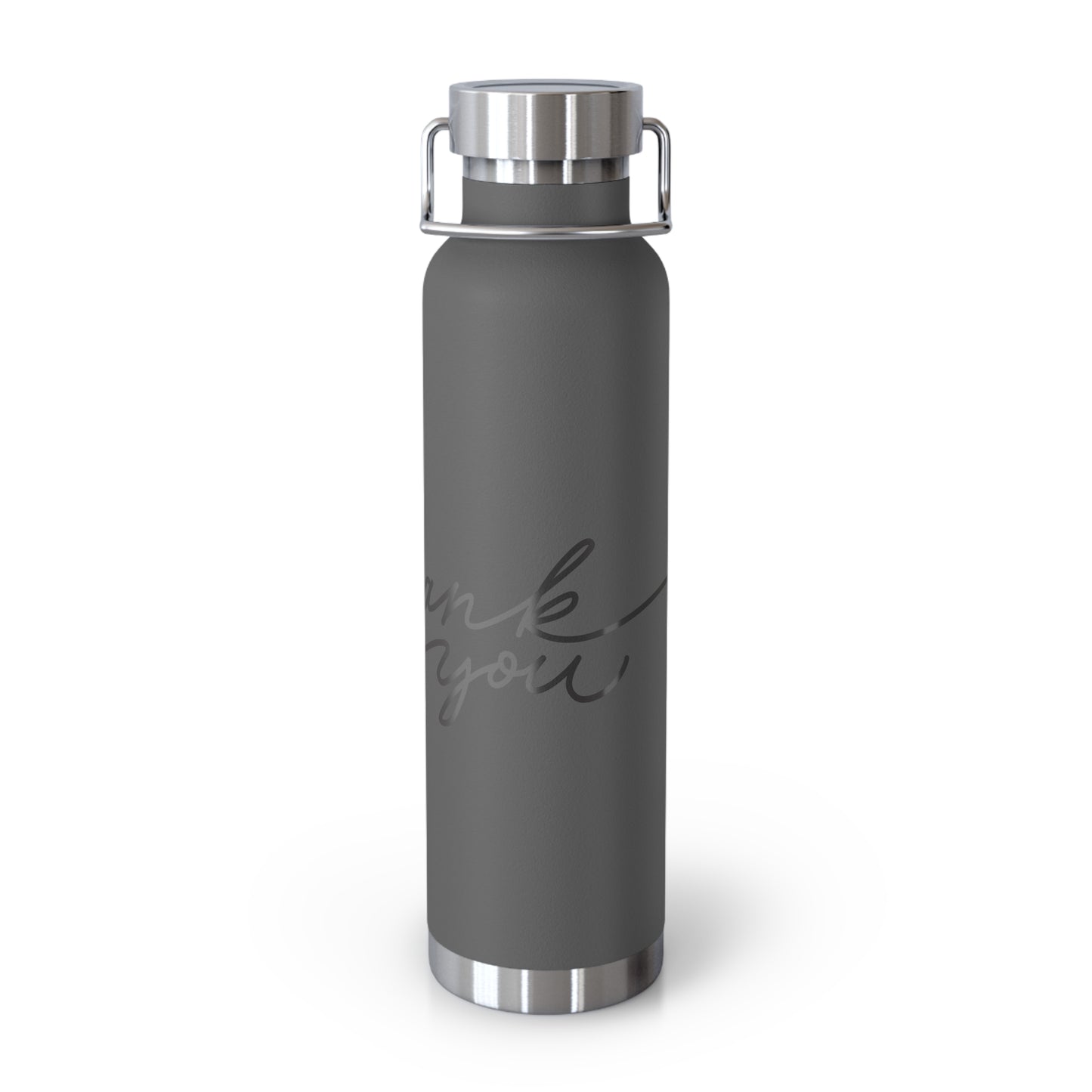 Thank You Copper Insulated Bottle - 22oz Stylish Water Flask