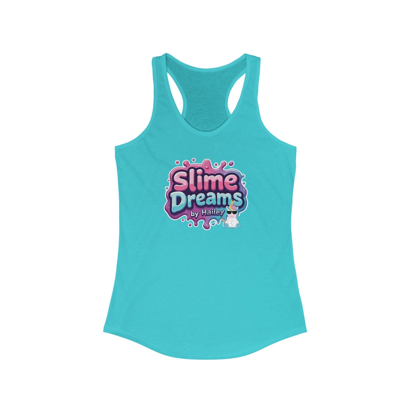 Racerback Tank - Cool and Stylish Slime Dreams by Hailey Women's Ideal Shirt