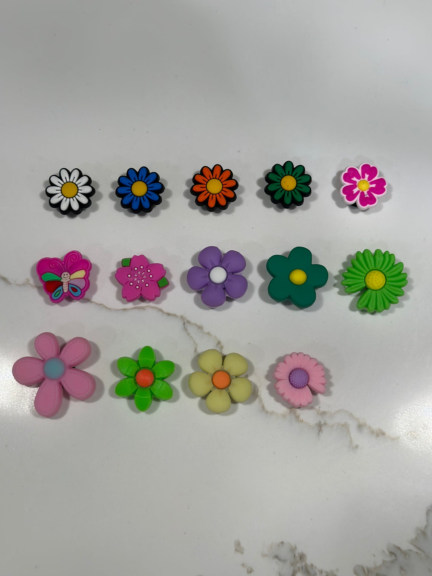 Flower Croc Charms