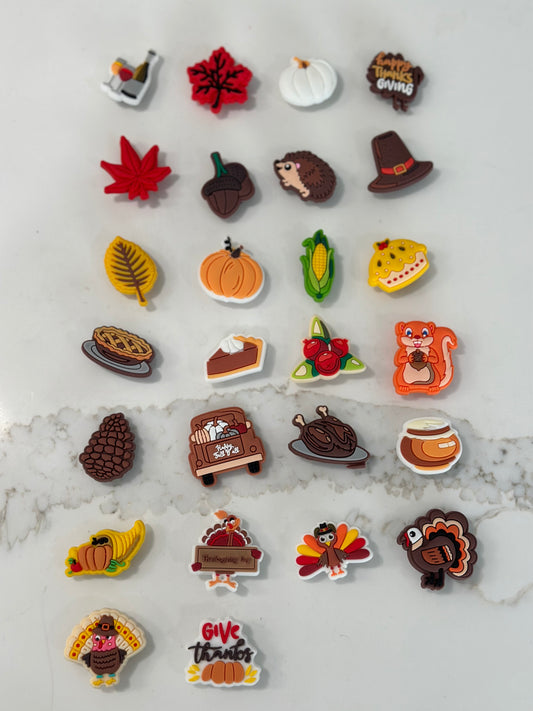 Pumpkin Fall Season Croc Charms - Slime Dreams By Hailey