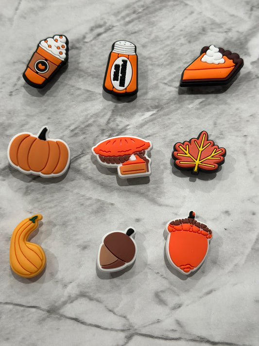 Pumpkin Spice Croc Shoe Charms Limited Editions - Slime Dreams By Hailey
